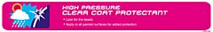 DECAL MENU STRIP-HIGH PRESSURE CLEAR COA