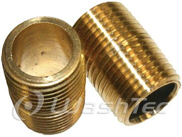 NIPPLE BRASS CLOSE 1/2 NPT, 1/2M x
